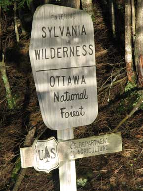 Entrance to the wilderness